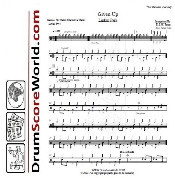 Linkin Park - Bundle Pack - Drum Sheet